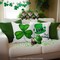 G128 St Patrick's Day Decoration Gnome Luck Shamrock Waterproof Throw Pillow Covers | 18 x 18 in | Set of 4, Beautiful Cushion Covers for St Patrick's Day Sofa Couch Decoration